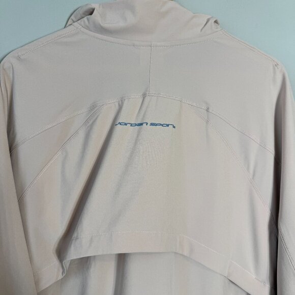 NWT Jordan Sport Dri-Fit Woven Jacket Women's Medium Beige Full Zip Windbreaker - Picture 12 of 16